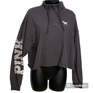 Victorias Secret PINK crop top pull over